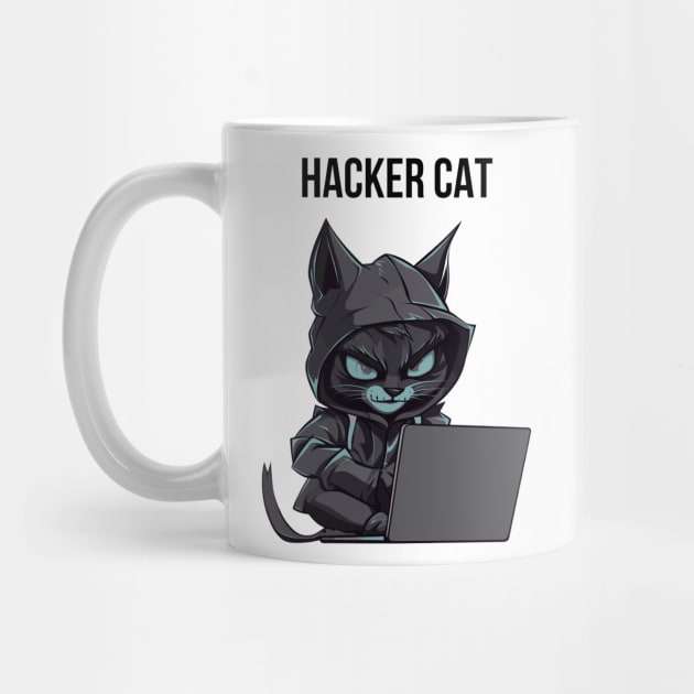 Hacker cat by Dylante